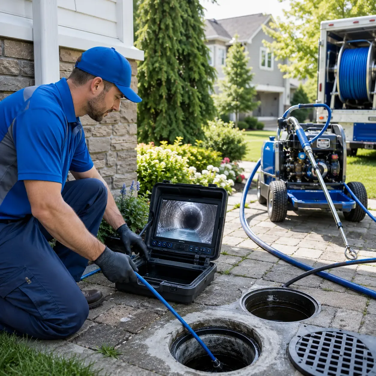 Outdoor drain cleaning professionals serving Port Washington, NY