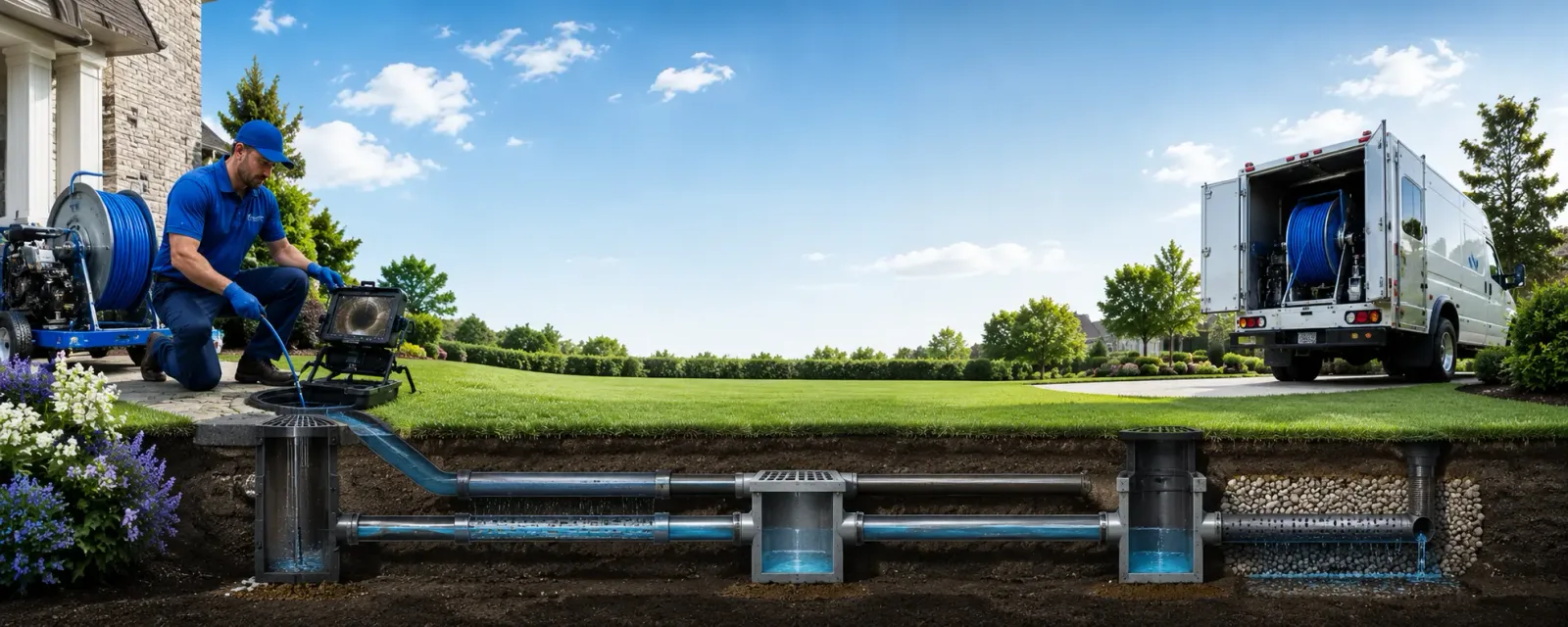 Outdoor drain cleaning information for Port Washington, NY